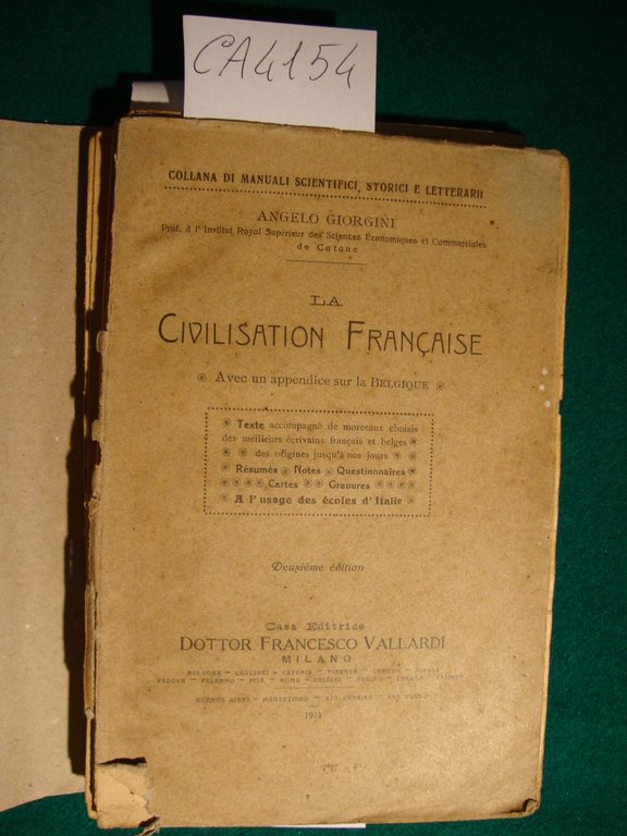 La civilisation Française - Avec un appendice sur la Belgique