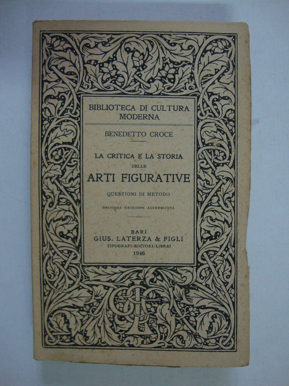 La critica e la storia delle Arti Figurative (Questioni di …