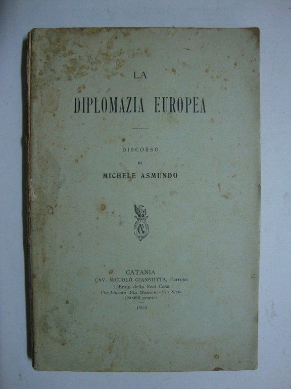 La diplomazia europea (Discorso)