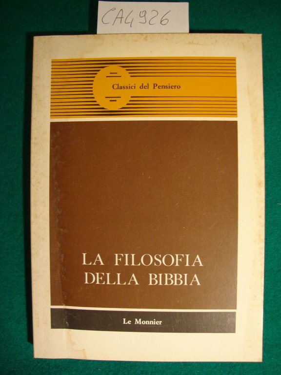 La filosofia della Bibbia