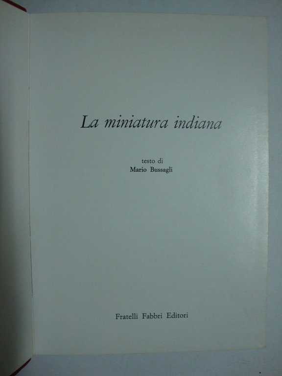 La miniatura indiana