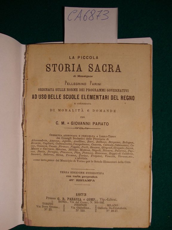 La piccola storia sacra di Monsignor Pellegrino Farini ordinata sulle … | Immagine Gallery 2