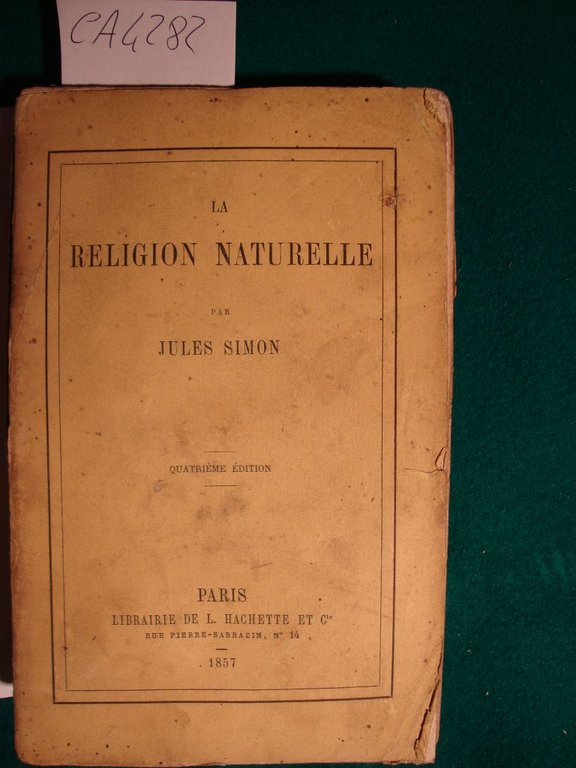 La religion naturelle