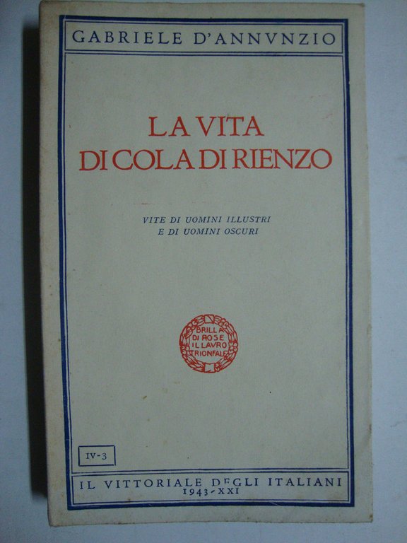 La vita di Cola di Rienzo