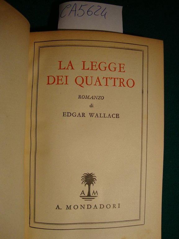 Le legge dei quattro - Romanzo