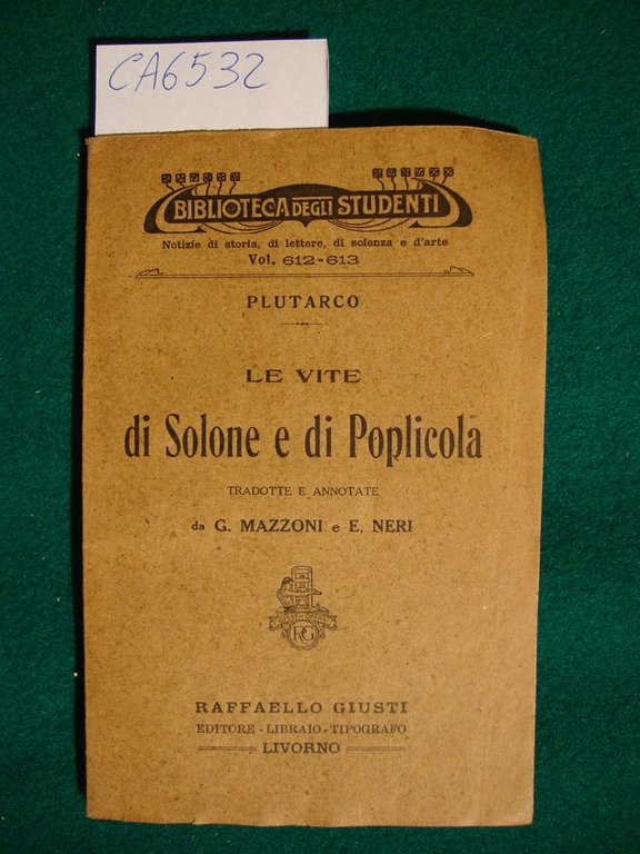 Le vite di Solone e di Poplicola