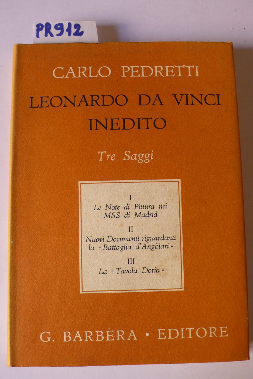 Leonardo Da Vinci inedito, tre saggi