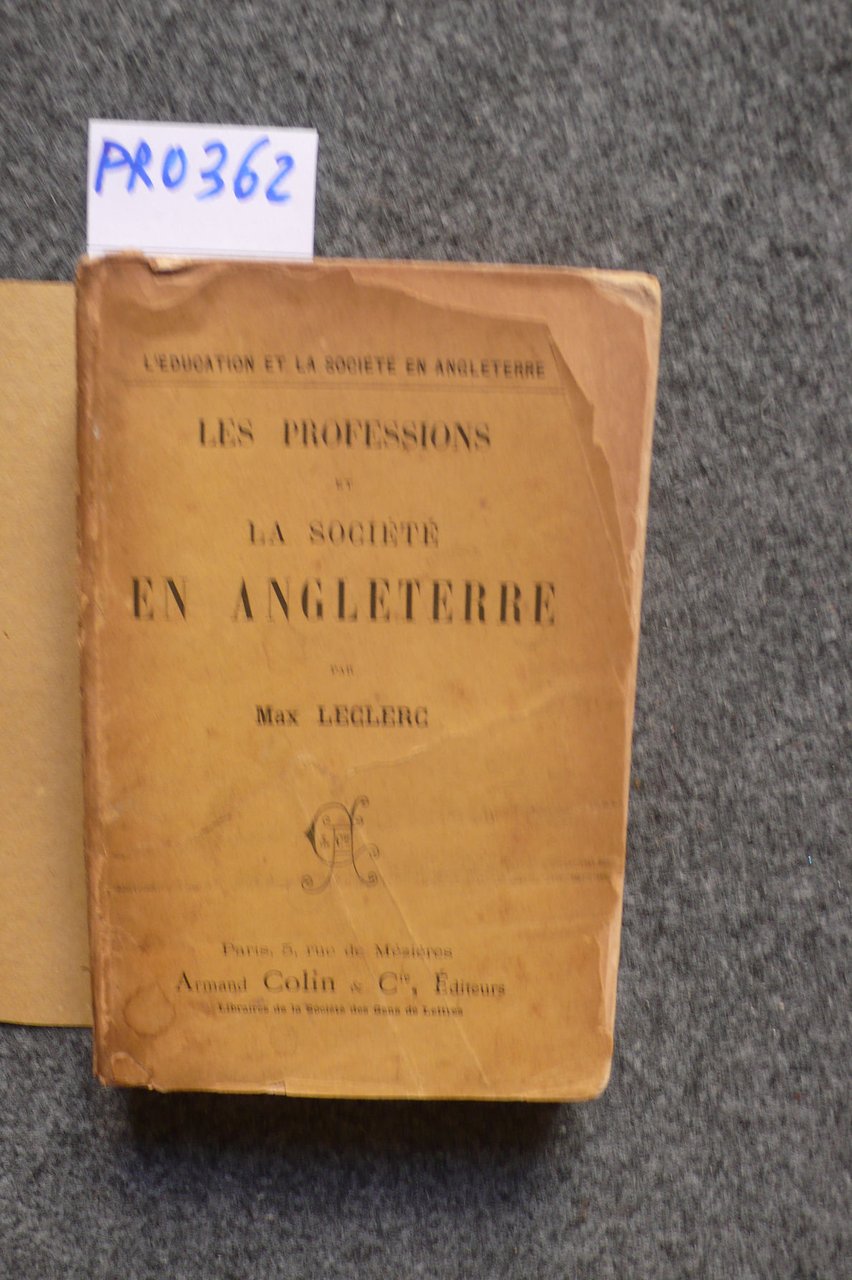 Les professions et la societé en Angleterre | Immagine principale