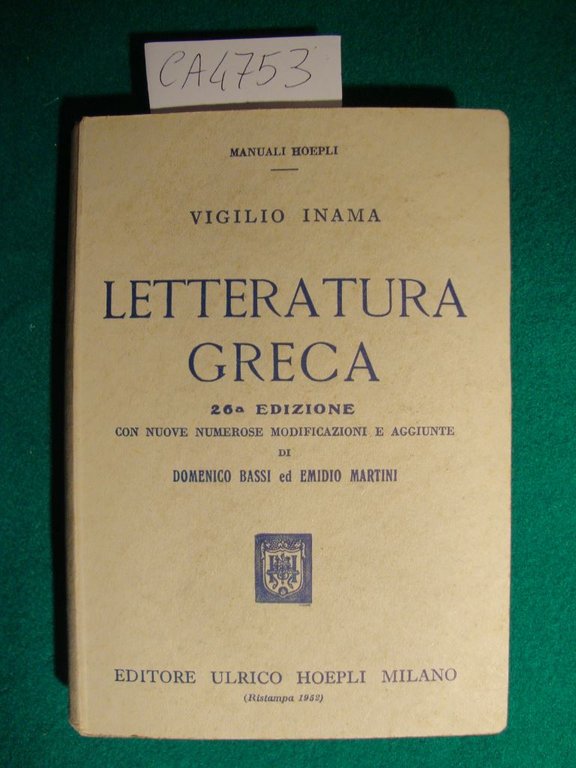 Letteratura greca