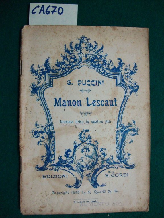 Manon Lescaut (musica di Giacomo Puccini)