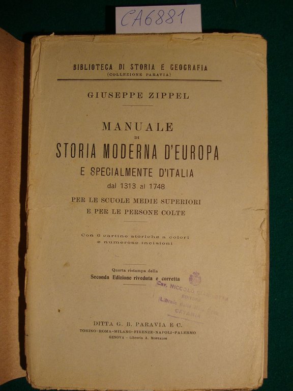 Manuale di storia moderna d'Europa e specialmente d'Italia dal 1313 … | Immagine Gallery 2