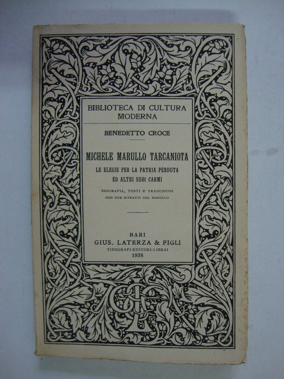 Micele Marullo Tarcaniota (Le elegie per la patria perduta ed … | Immagine Gallery 2
