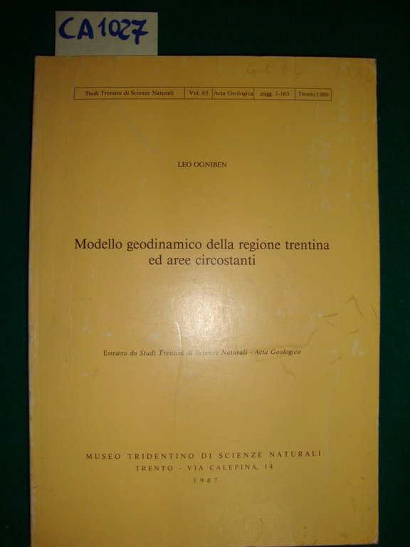 Modello geodinamico della regione trentina ed aree circostanti | Immagine Gallery 2