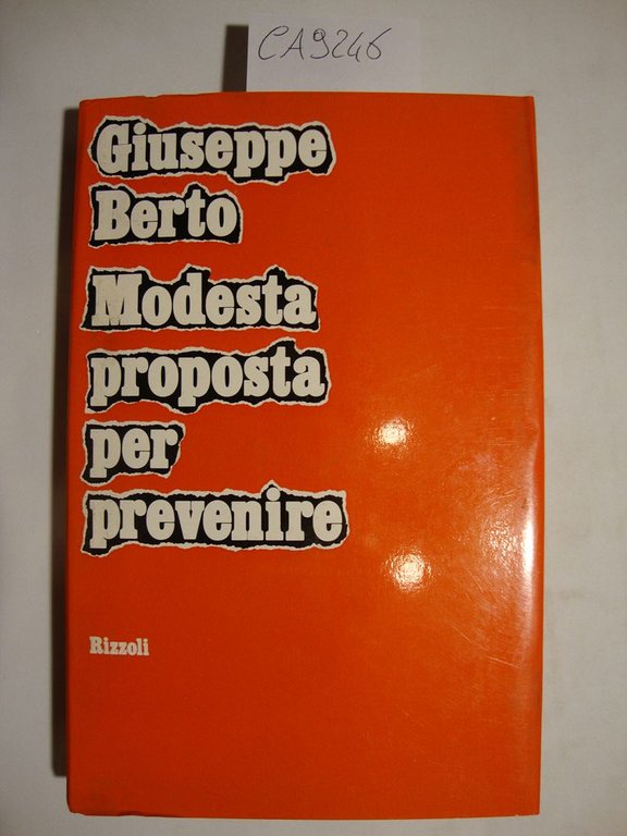 Modesta proposta per prevenire