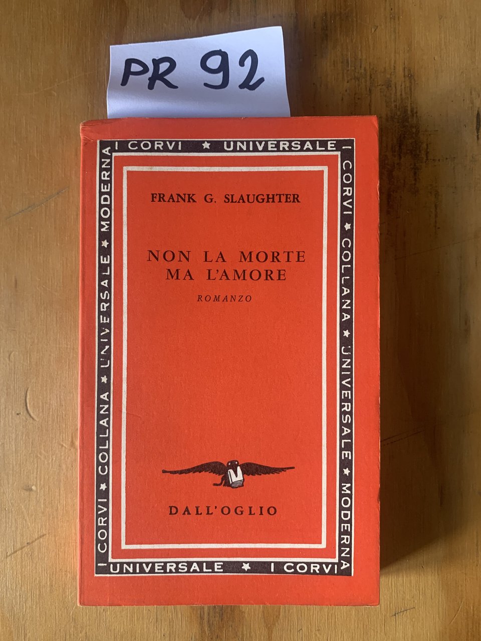 Non la morte ma l'amore,romanzo | Immagine principale
