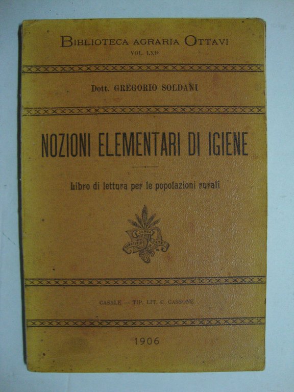 Nozioni elementari di igiene (Libro di lettura per le popolazioni …