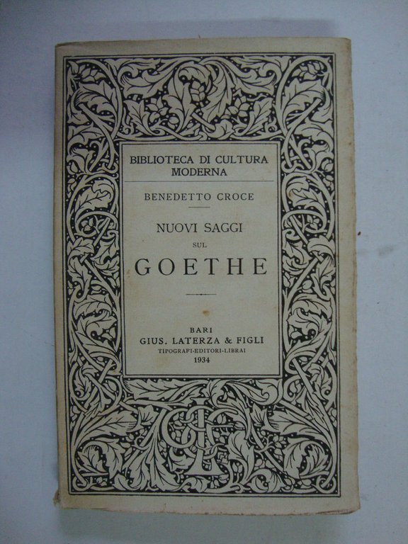 Nuovi saggi sul Goethe | Immagine Gallery 2