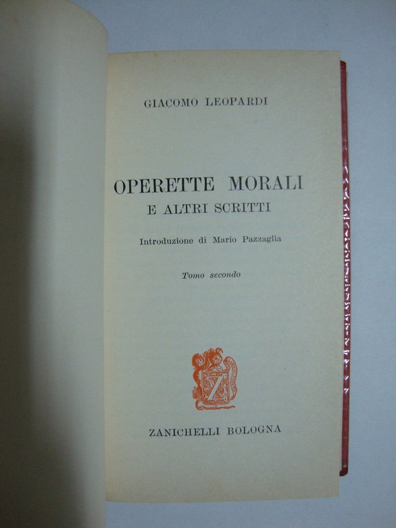 Operette morali (e altri scritti)