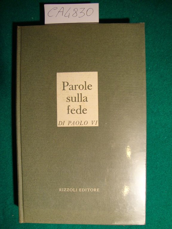 Parole sulla fede