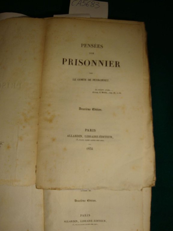 Pensées d'un prisonnier