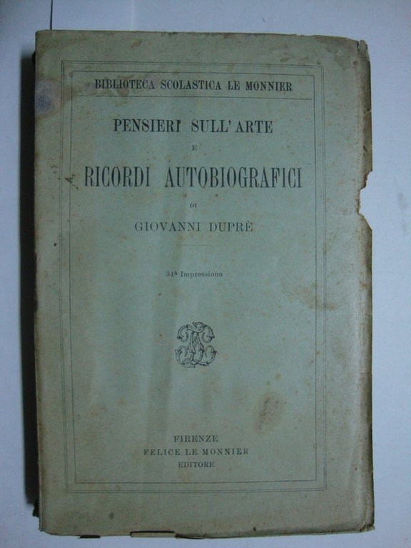 Pensieri sull'arte e ricordi autobiografici