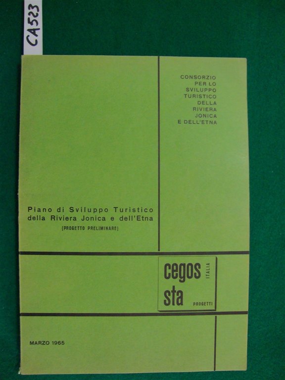 Piano di Sviluppo Turistico della Riviera Jonica e dell'Etna