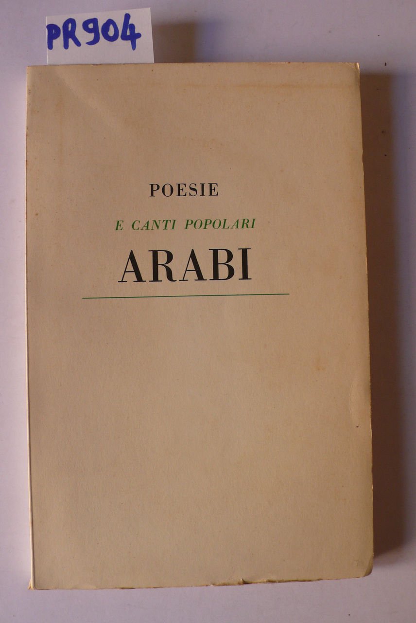 Poesie e canti popolari arabi