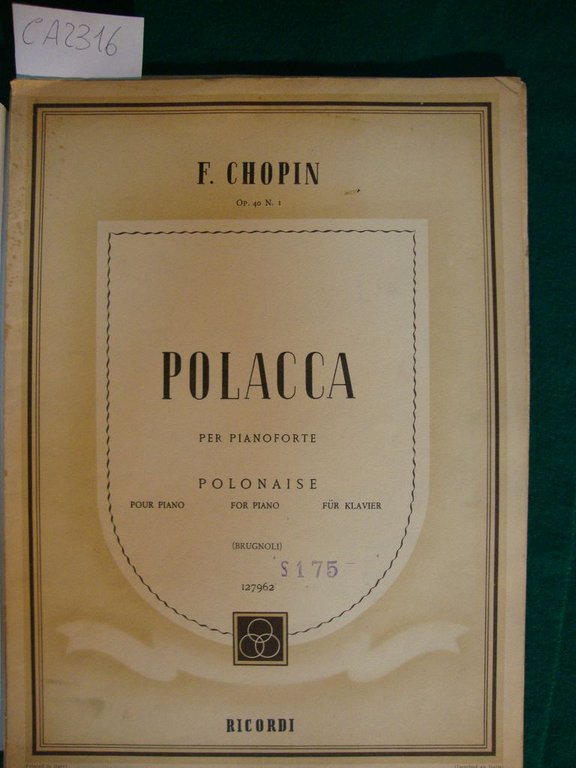 Polacca (per pianoforte - Op. 40 n. 1), Notturno in …