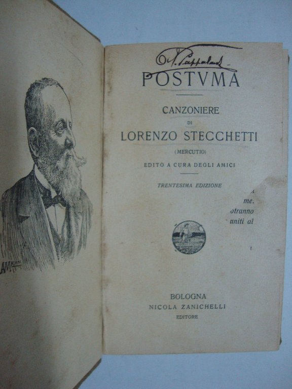 Postuma (Canzoniere, edito a cura degli amici)