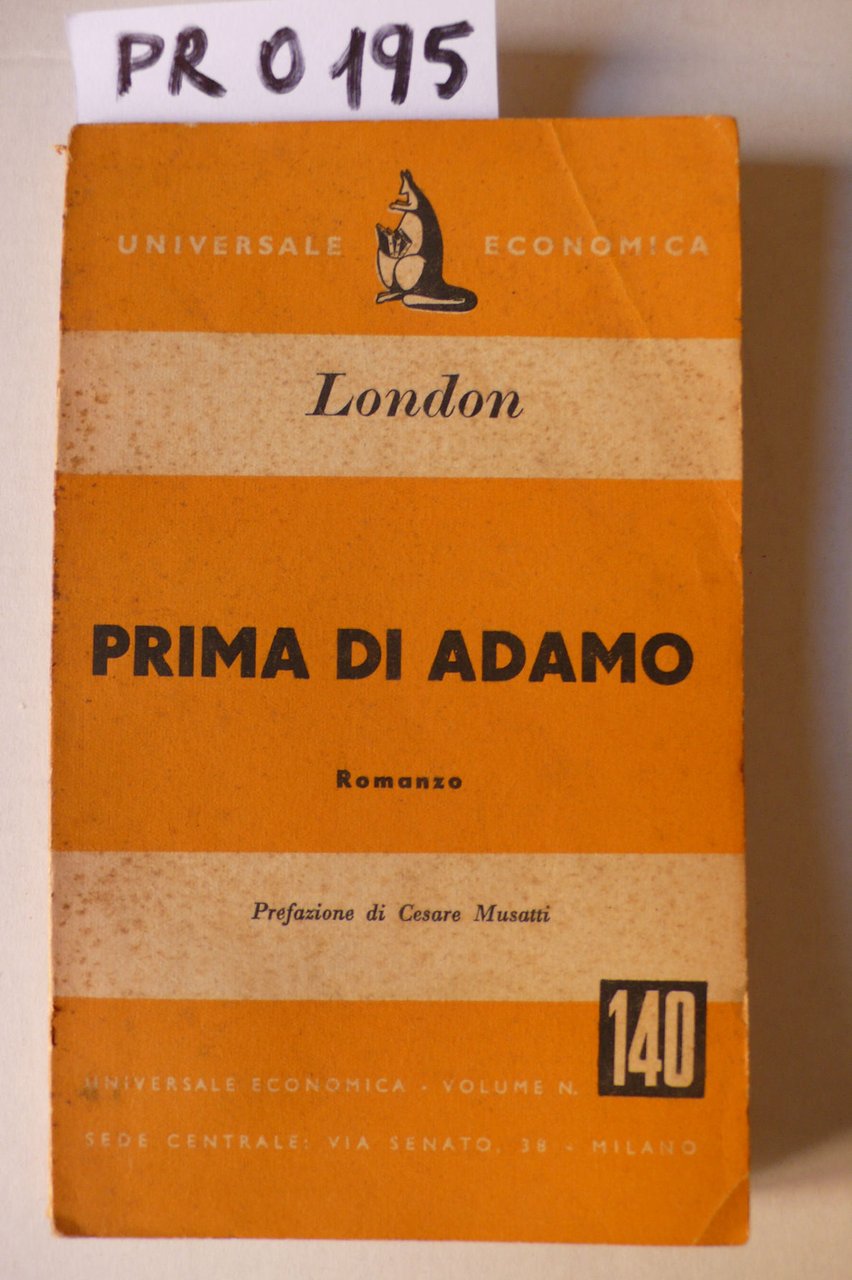 Prima di Adamo,romanzo | Immagine principale