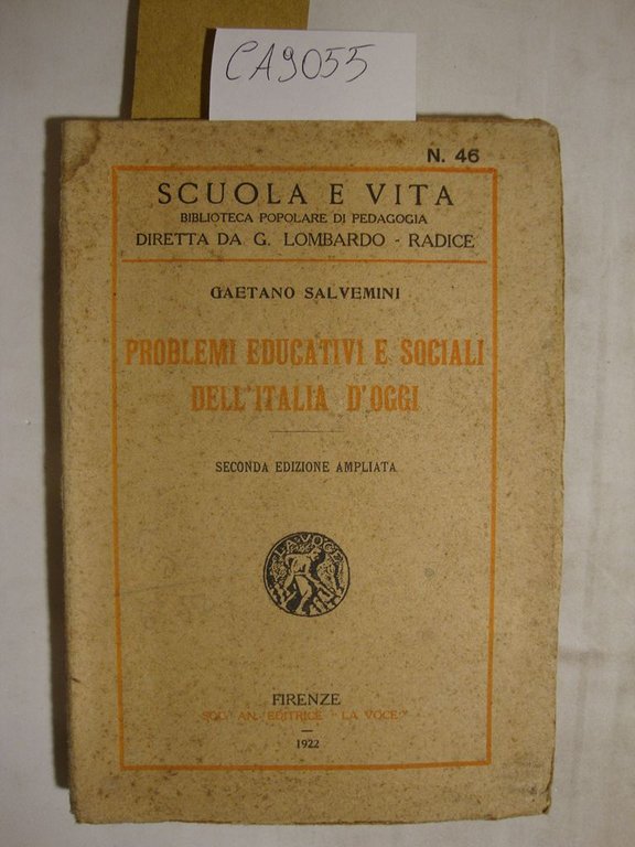 Problemi educativi e sociali dell'Italia d'oggi