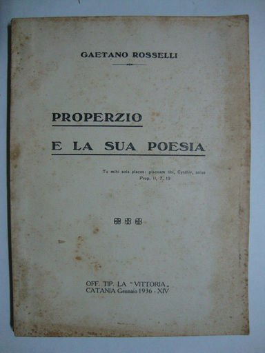 Properzio e la sua poesia