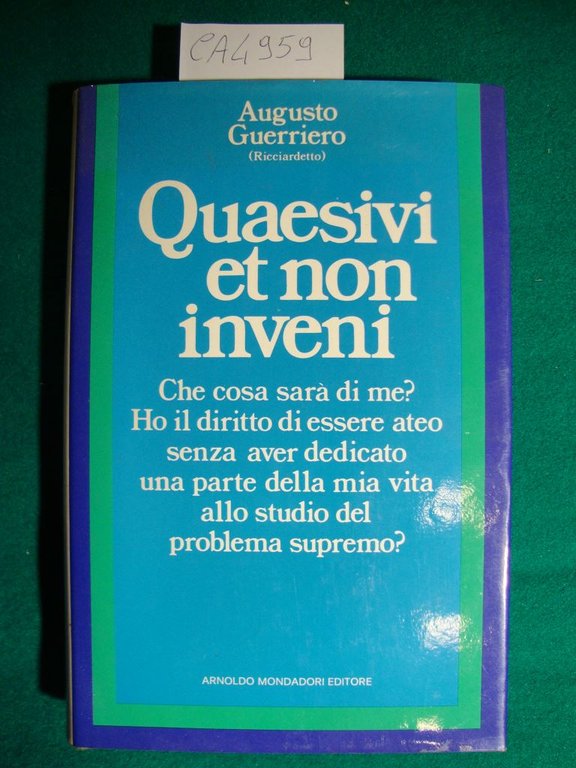 Quaesivi et non inveni