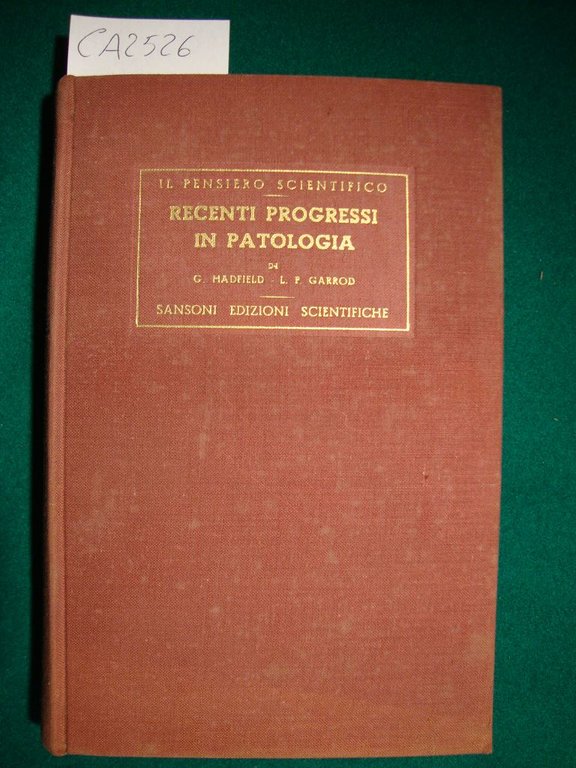 Recenti progressi in patologia