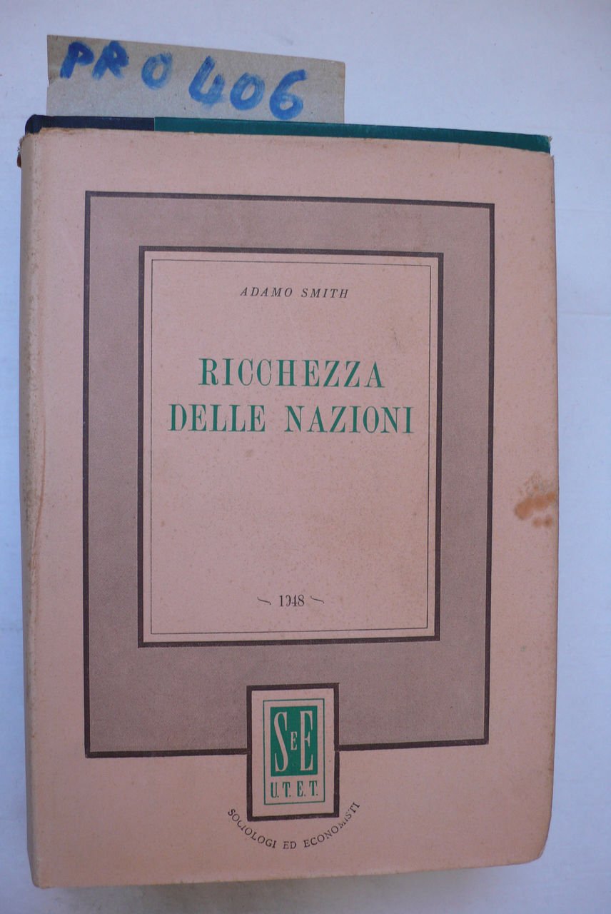 Ricerche sopra la natura e le cause della ricchezza delle … | Immagine principale