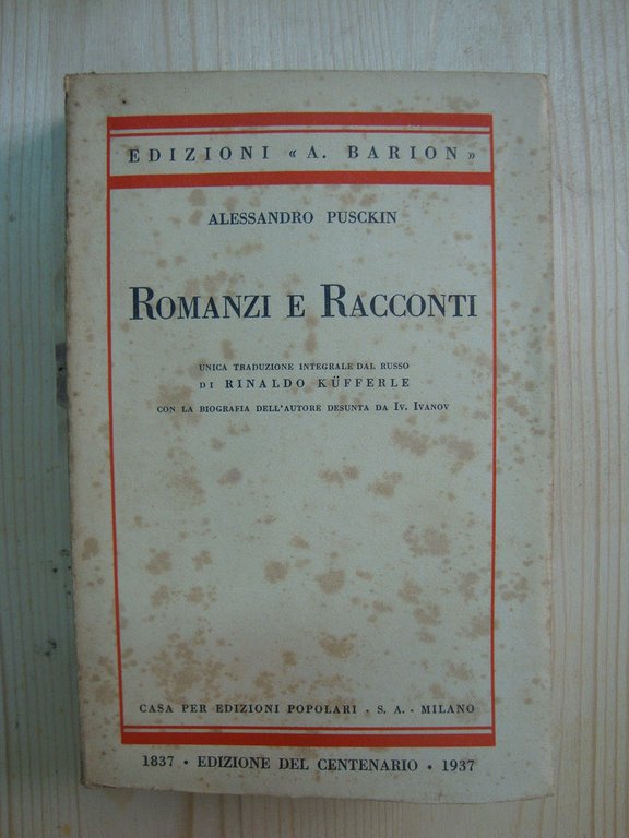 Romanzi e racconti