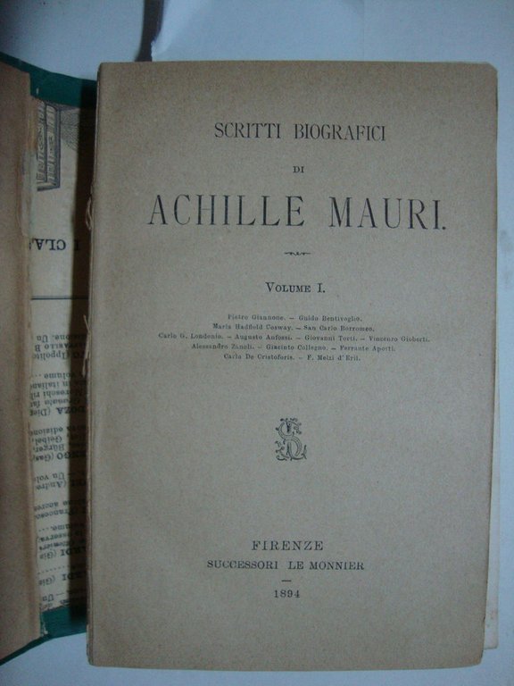 Scritti biografici