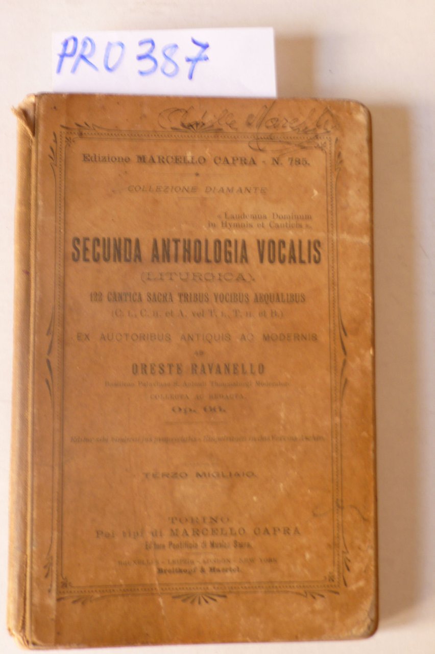 Secunda Anthologia Vocalis (liturgica) | Immagine principale