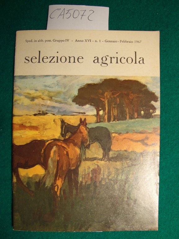 Selezione agricola - Anno XVI - n. 1 - Gennaio …