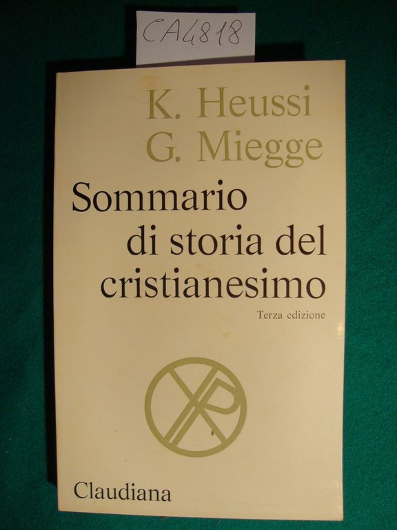 Sommario di storia del cristianesimo