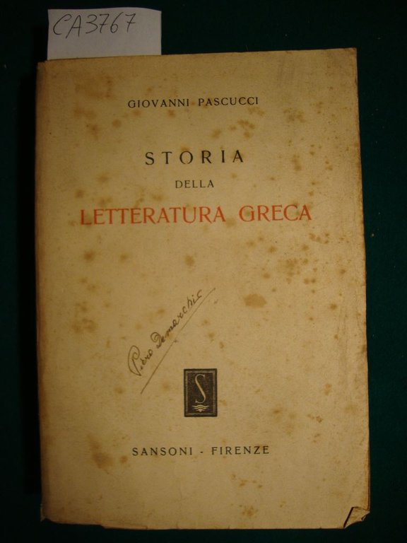 Storia della letteratura greca
