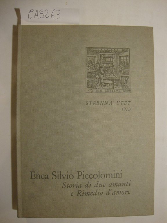 Storia di due amanti e rimedio d'amore (Strenna Utet 1973)