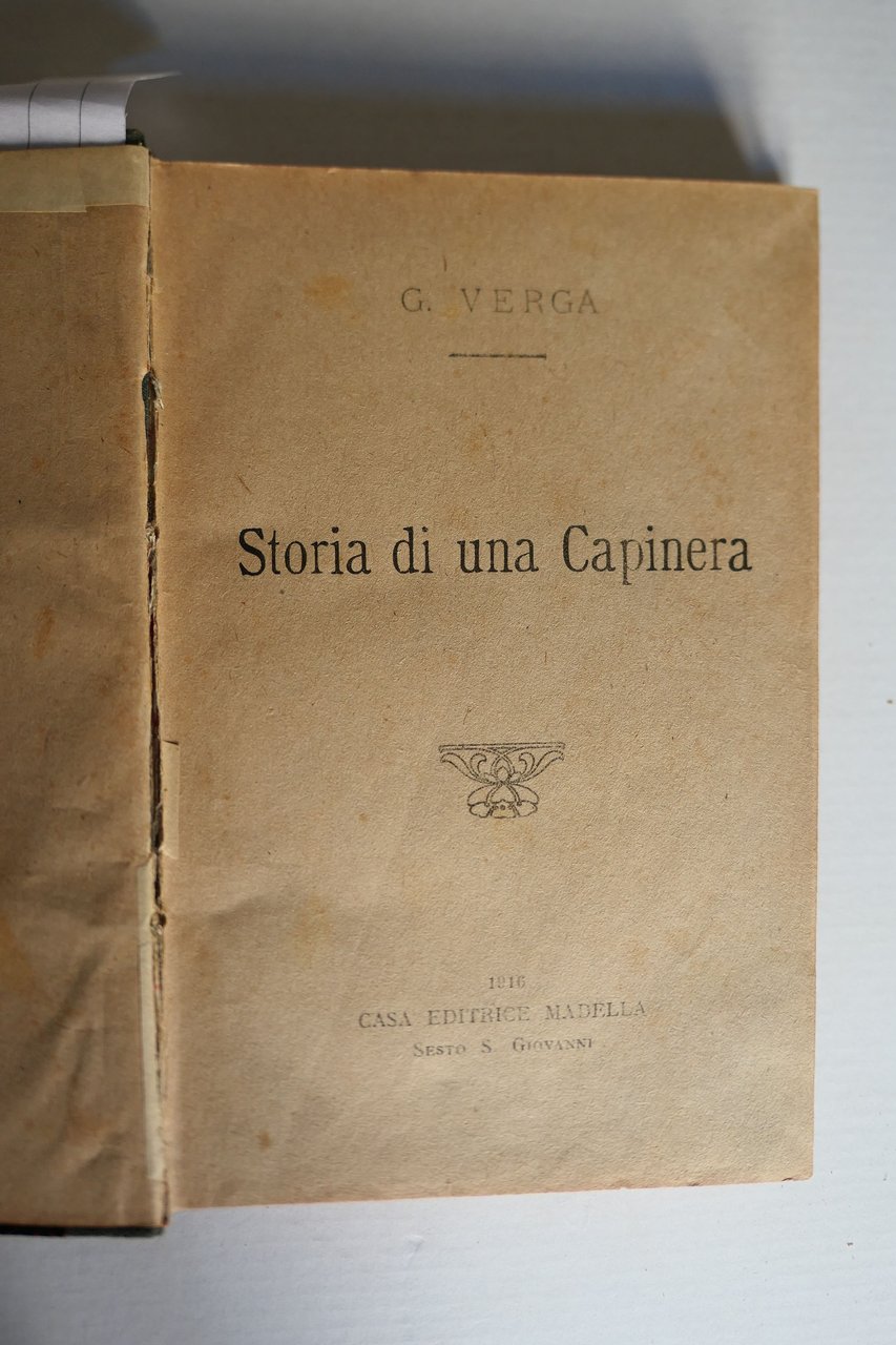 Storia di una capinera