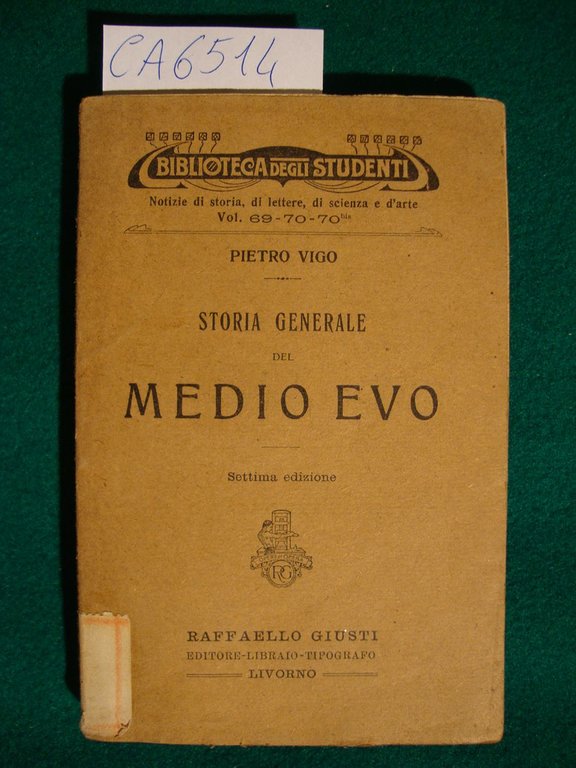 Storia generale del Medio Evo