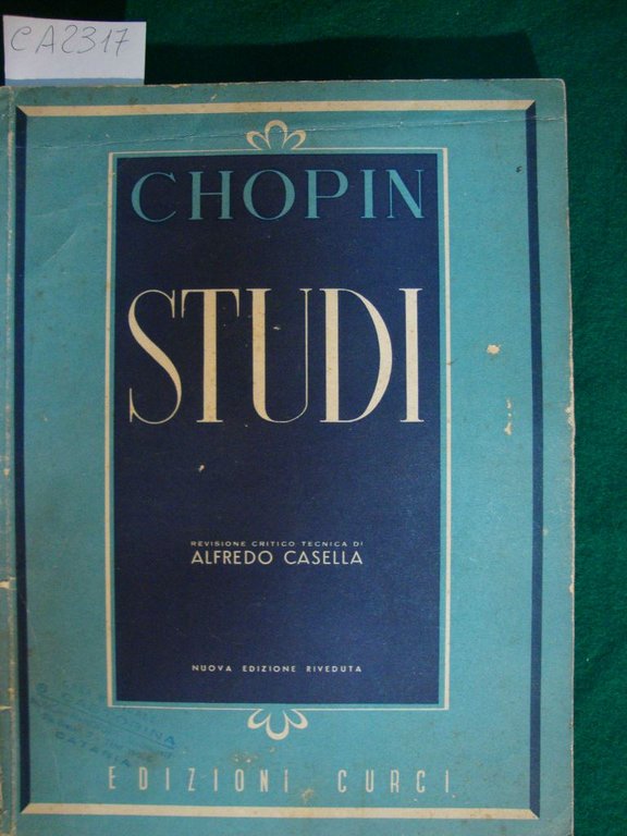Studi - Revisione critico tecnica di Alfredo Casella