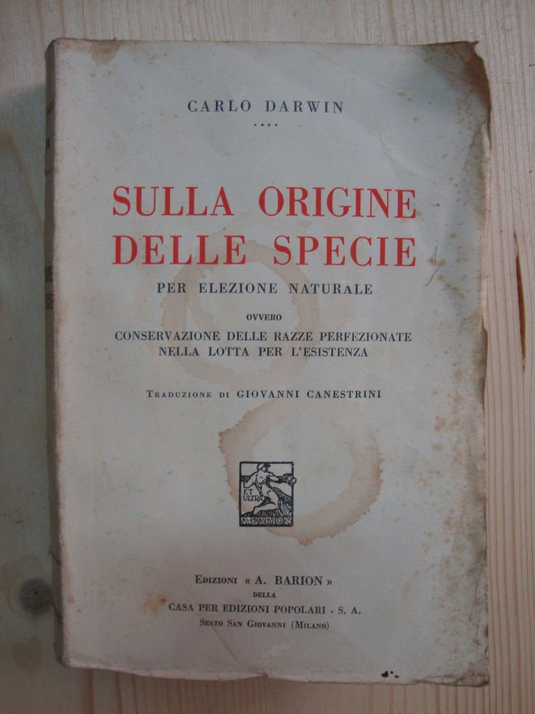 Sulla origine delle specie (per elezione naturale ovvero conservazione delle …
