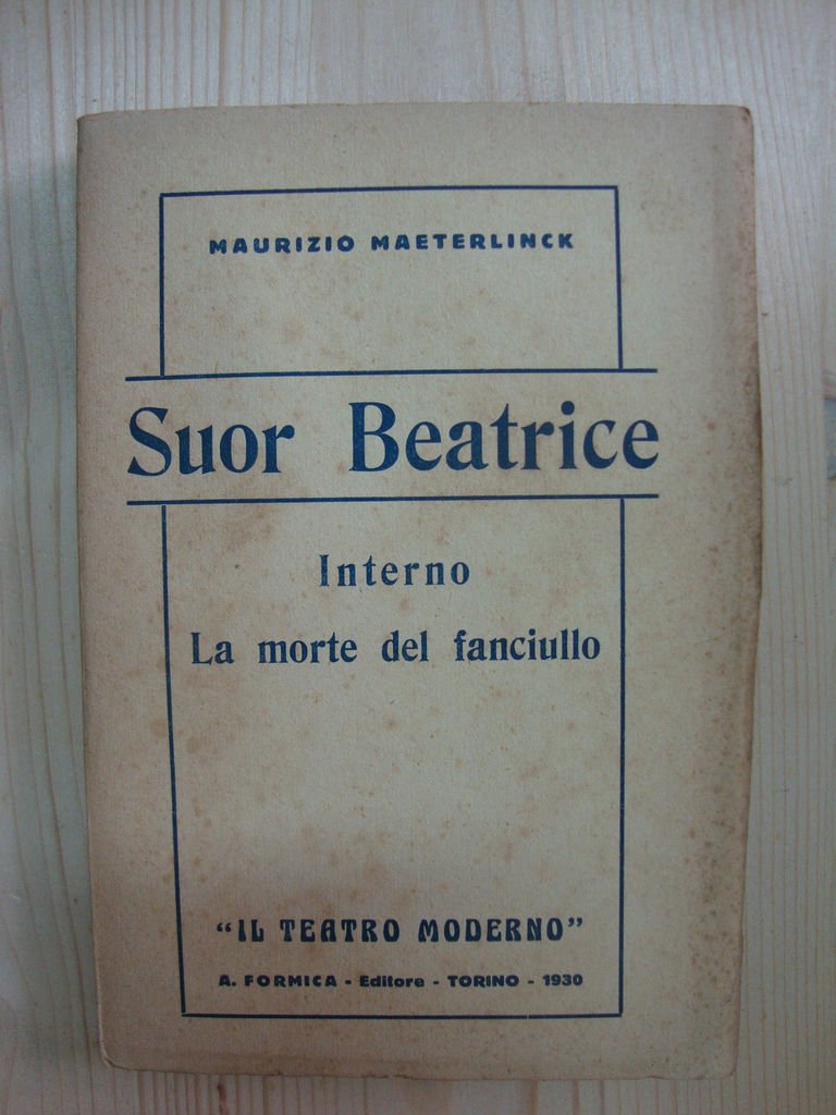 Suor beatrice - Interno - La morte del fanciullo