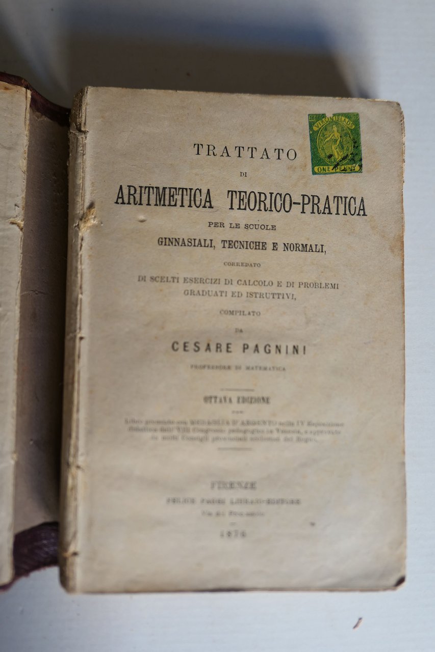 Trattato di aritmetica teorico-pratica | Immagine principale