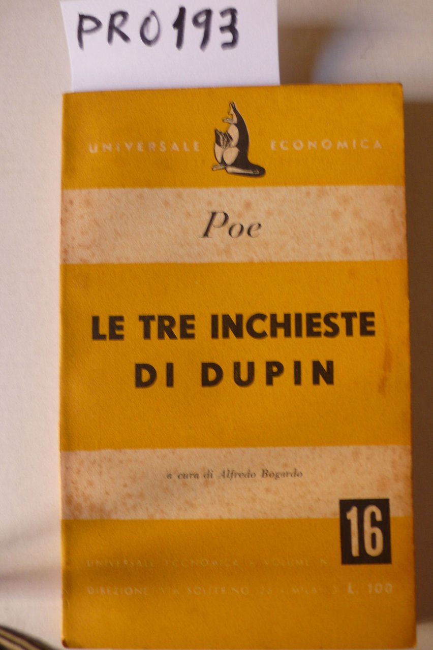 Tre inchieste di Dupin | Immagine principale