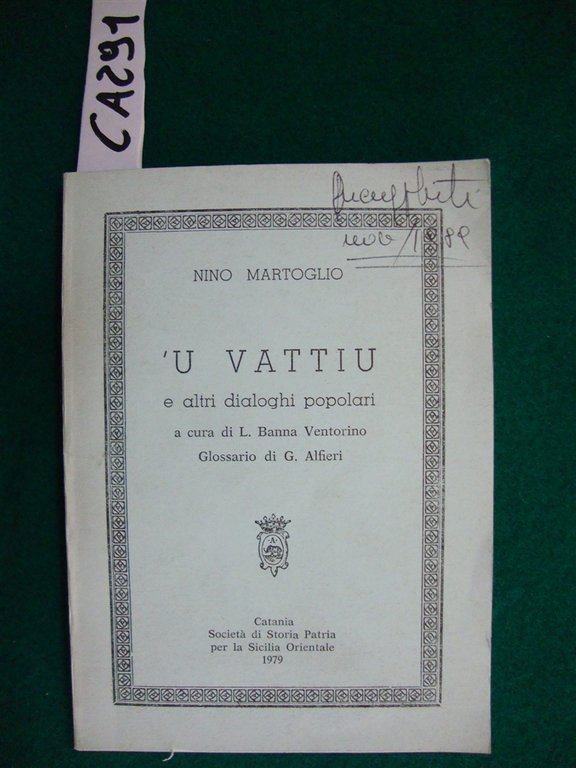 'U vattiu e altri dialoghi popolari